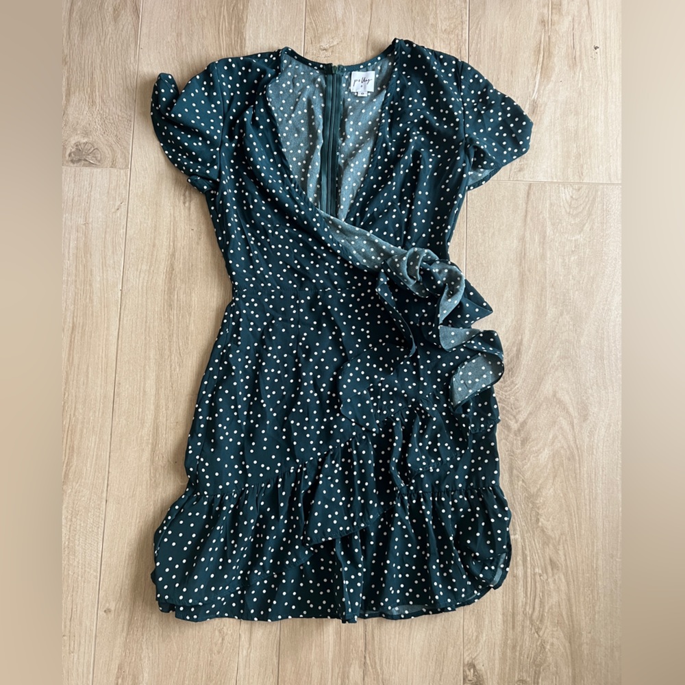 Princess Polly tie dress polka dots